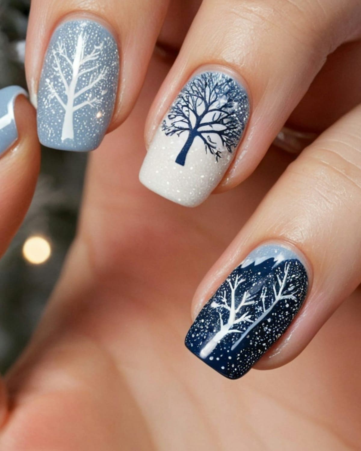 Moonlit Thorn press-on nails